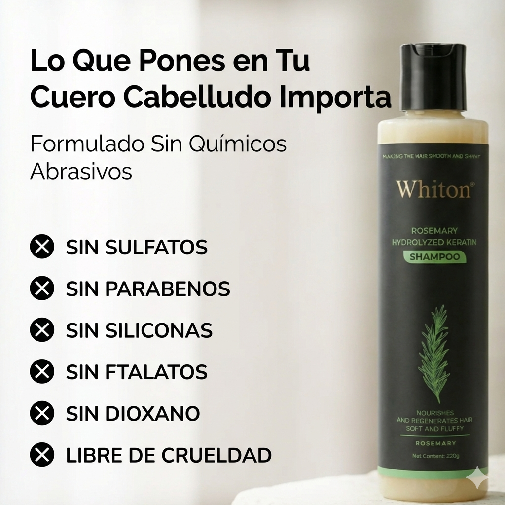 Champú orgánico con romero