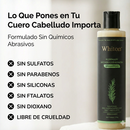 Champú orgánico con romero